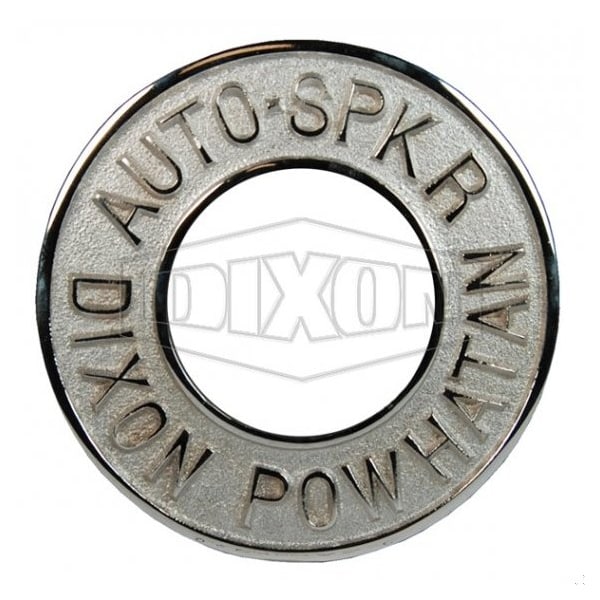 The Right Connection 24-209 Round Identification Plate, 4 x 9-1/4 in Nominal, Pipe x OD End Style, C